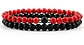 Set 2 Manillas Pulsera Piedras Naturales Ojo De Tigre Hombre - Miniatura 2