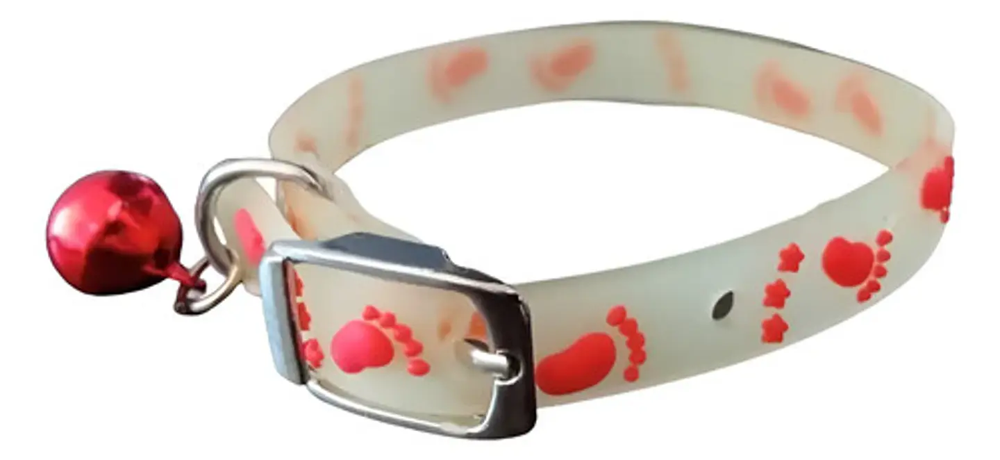 Collar Brilla En La Oscuridad Cascabel Mascota Gato Perro 14