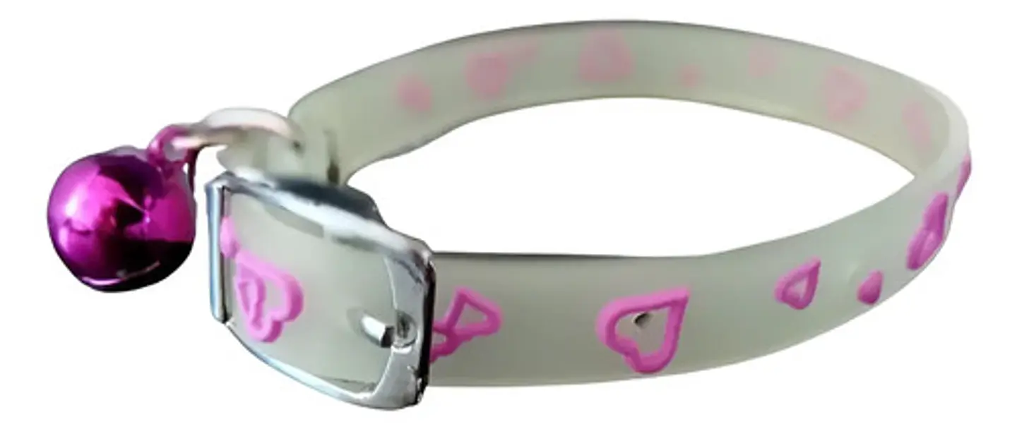 Collar Brilla En La Oscuridad Cascabel Mascota Gato Perro 18