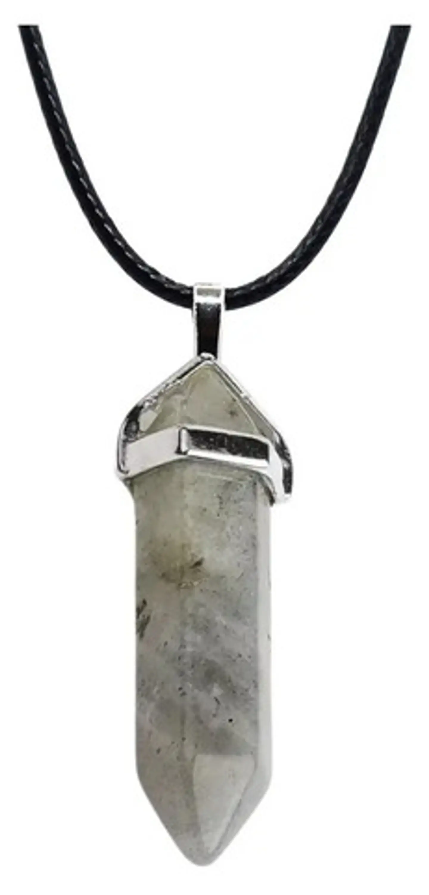 Collar Péndulo Dije Piedra Natural Labradorita Hombre Mujer 1