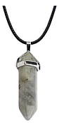 Collar Péndulo Dije Piedra Natural Labradorita Hombre Mujer - Miniatura 1
