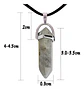 Collar Péndulo Dije Piedra Natural Labradorita Hombre Mujer - Miniatura 2
