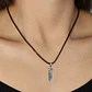 Collar Péndulo Dije Piedra Natural Labradorita Hombre Mujer - Miniatura 4