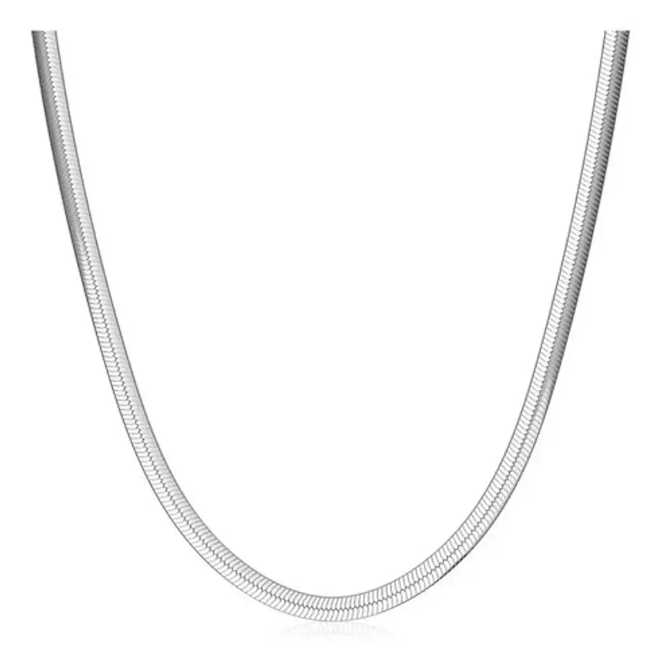 Cadena 60 Cm Serpiente 5mm Color Oro Acero Inoxidable Hombre 1