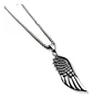Collar Dije Ala Punta Flecha Color Plata Cadena Acero Hombre - Miniatura 1