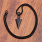 Collar Dije Ala Punta Flecha Color Plata Cadena Acero Hombre - Miniatura 8