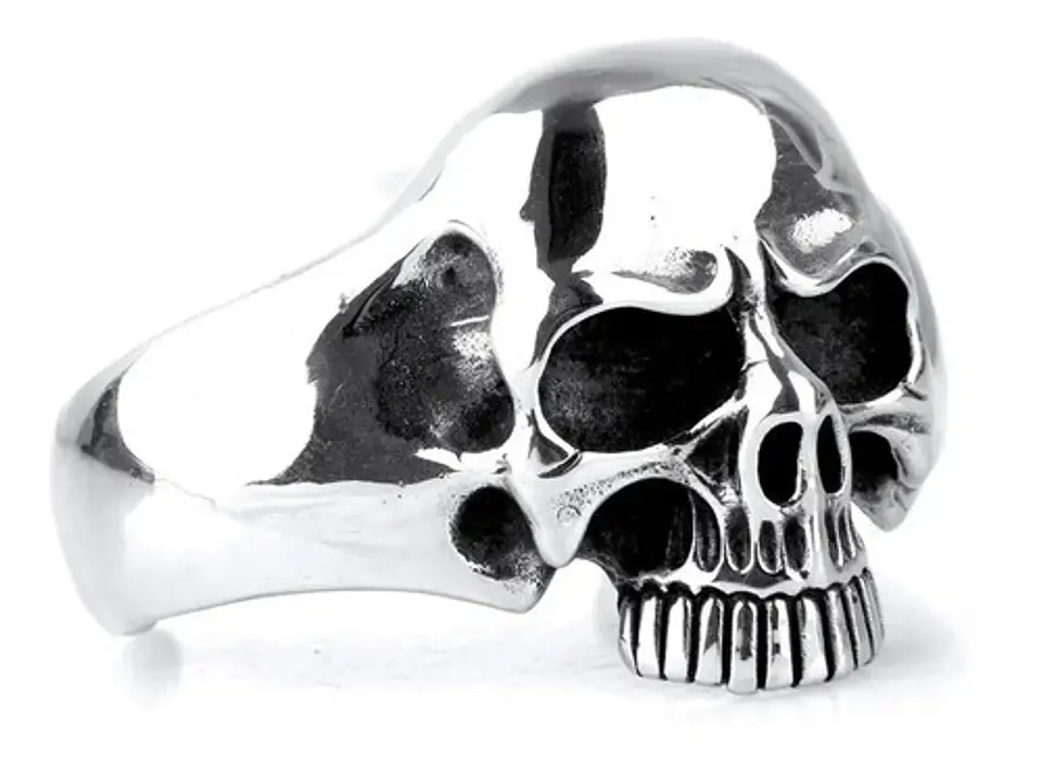 Pulsera Brazalete Cabeza Cráneo Calavera Gótico Para Hombre 1
