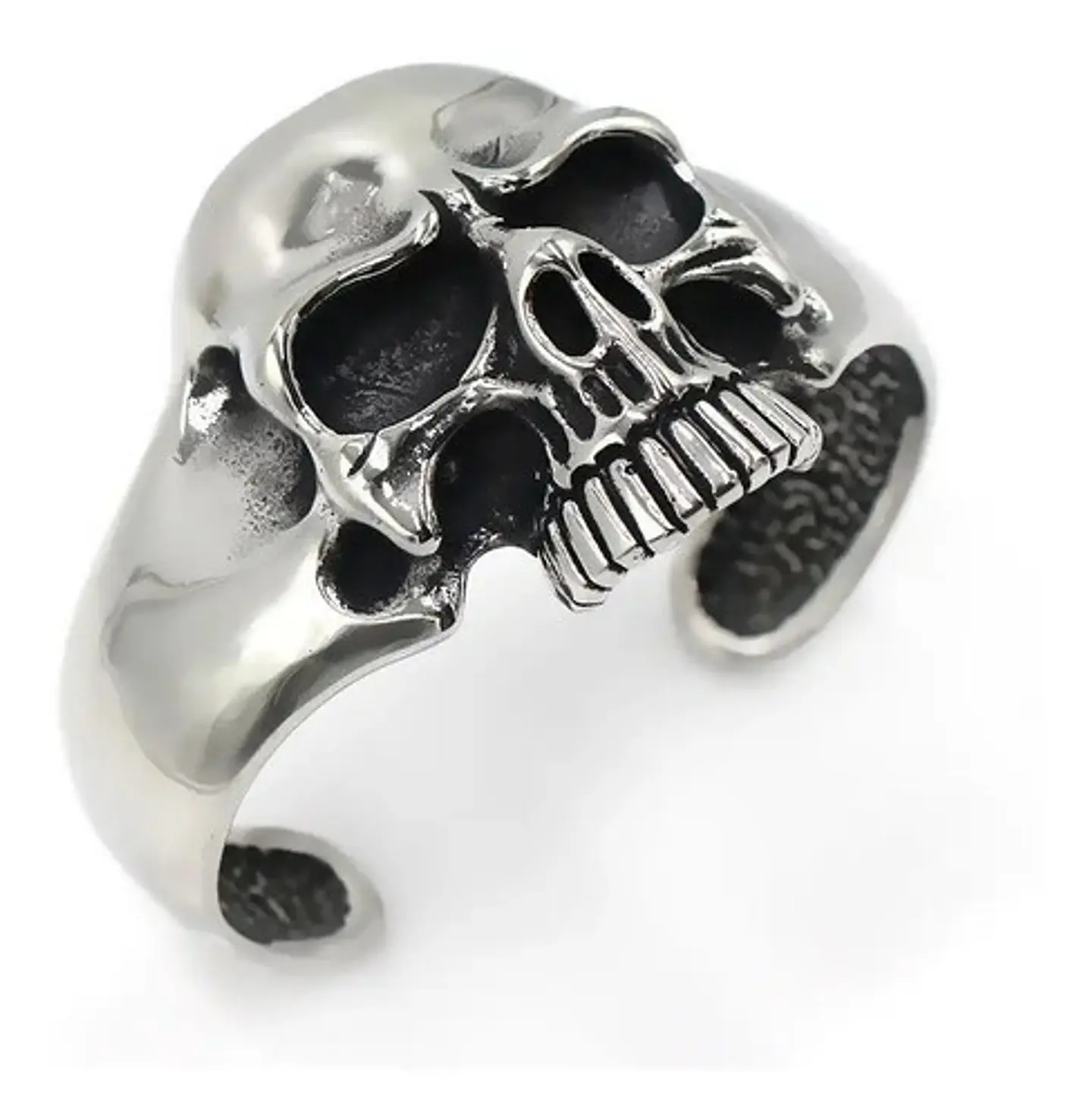 Pulsera Brazalete Cabeza Cráneo Calavera Gótico Para Hombre 7