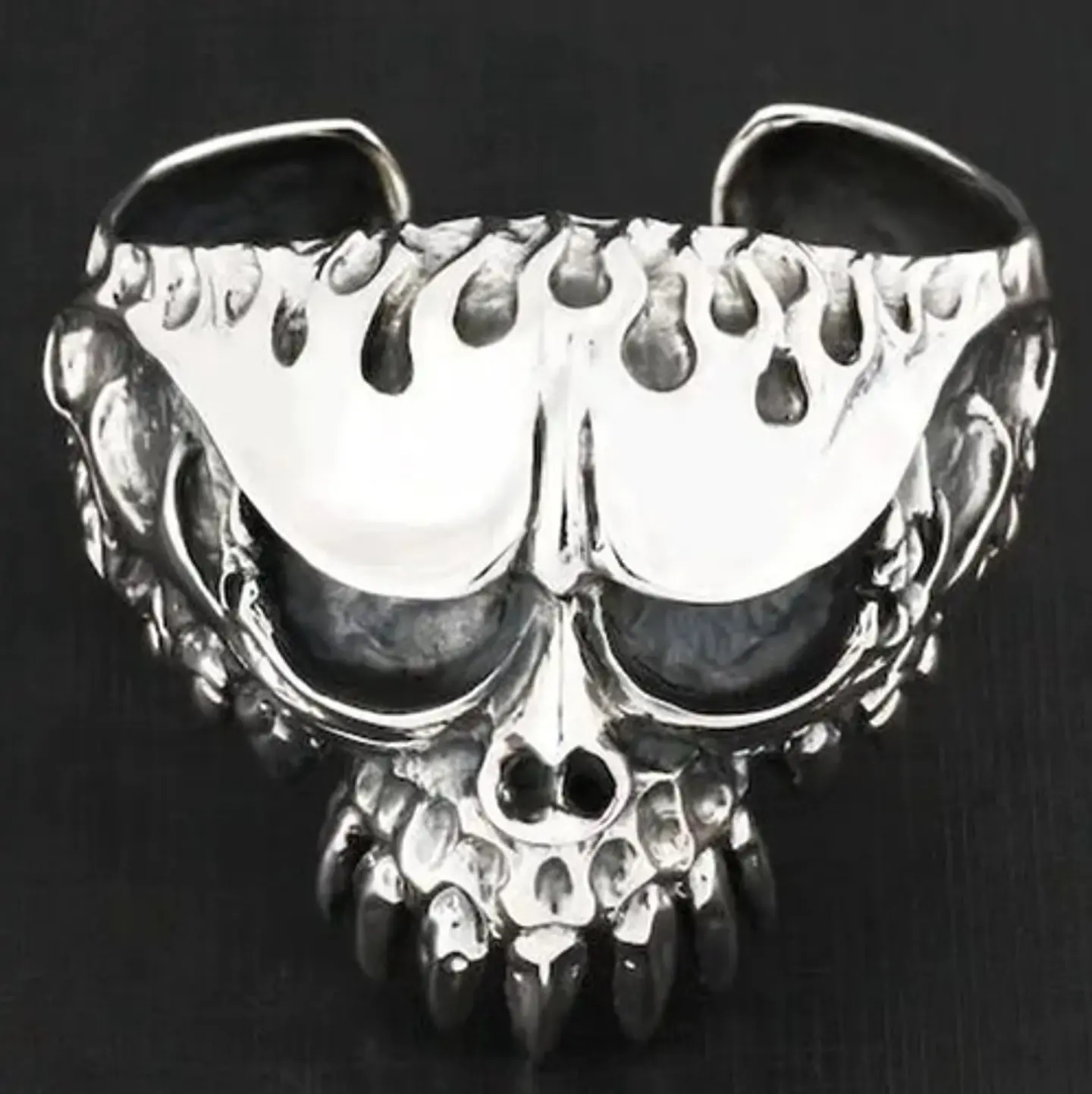 Pulsera Brazalete Cabeza Cráneo Calavera Gótico Para Hombre 14