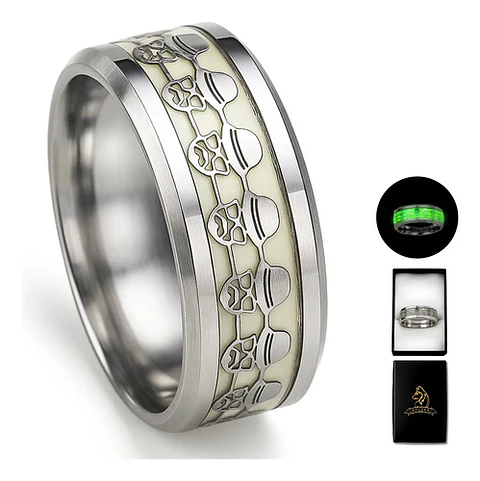 Anillo Brilla Oscuridad Acero Breaking Bad Heisenberg Hombre