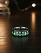 Anillo Brilla Oscuridad Acero Breaking Bad Heisenberg Hombre - Miniatura 9