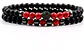 2 Manillas Pulsera Piedra Natural Hematita Ojo Tigre Hombre - Miniatura 2