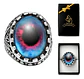 Anillo Gótico Hombre Mujer Con Ojo Del Mal Rock Color Plata - Miniatura 1