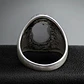 Anillo Gótico Hombre Mujer Con Ojo Del Mal Rock Color Plata - Miniatura 17