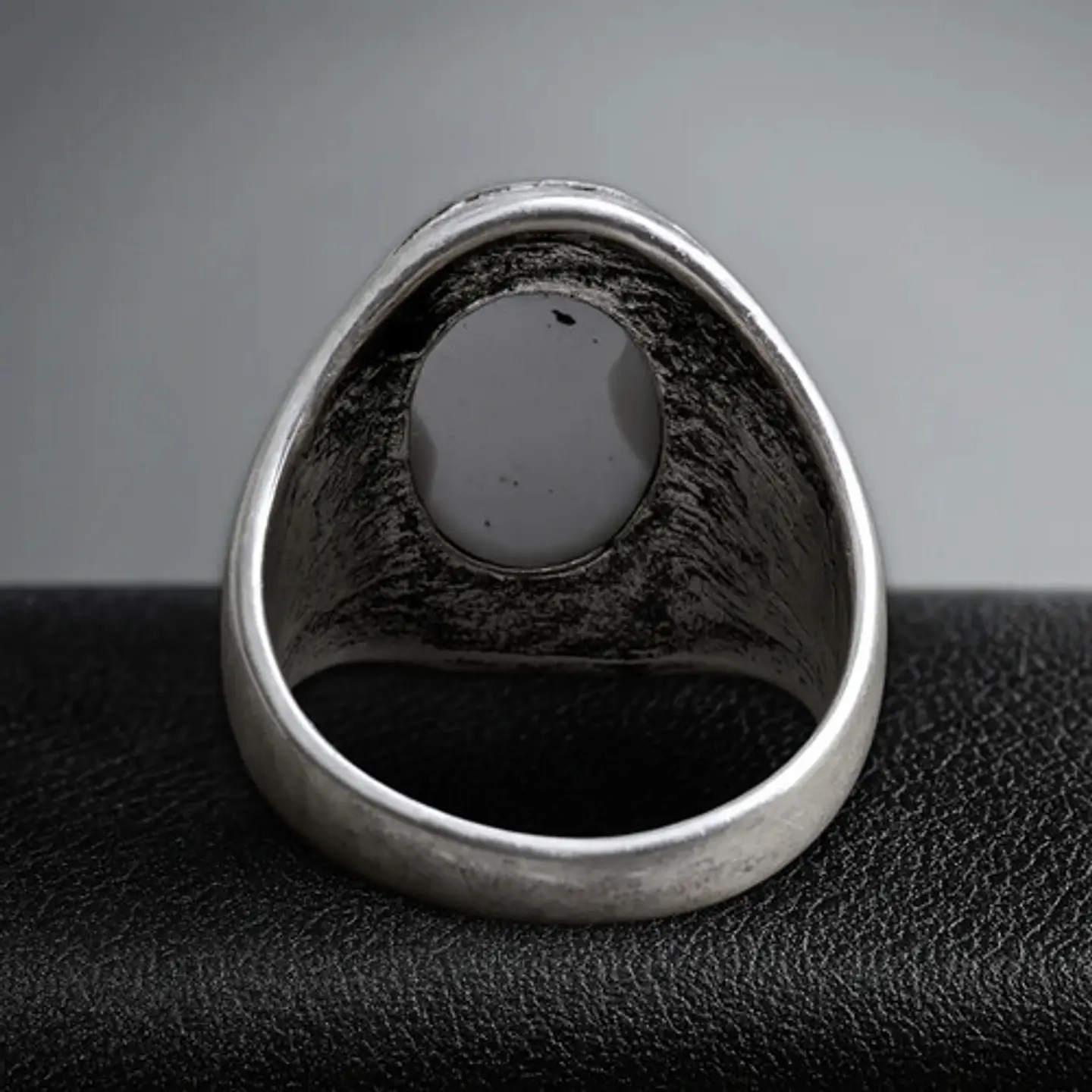 Anillo Gótico Hombre Mujer Con Ojo Del Mal Rock Color Plata 27