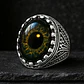 Anillo Gótico Hombre Mujer Con Ojo Del Mal Rock Color Plata - Miniatura 37