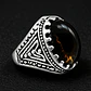 Anillo Gótico Hombre Mujer Con Ojo Del Mal Rock Color Plata - Miniatura 38