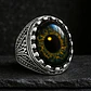 Anillo Gótico Hombre Mujer Con Ojo Del Mal Rock Color Plata - Miniatura 39
