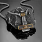 Collar Vikingo Valknut Thor Martillo Color Oro Acero Hombre - Miniatura 6