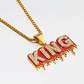 Collar Urbano Hip Hop King Rey Bling Bling Color Oro Hombre - Miniatura 5