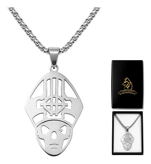 Collar Para Hombre Mujer Dije Papa Emeritus Ghost Rock Acero