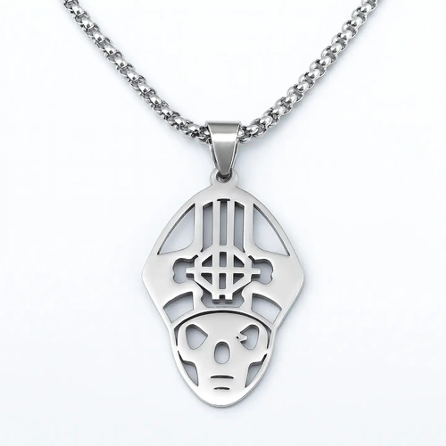 Collar Para Hombre Mujer Dije Papa Emeritus Ghost Rock Acero 4