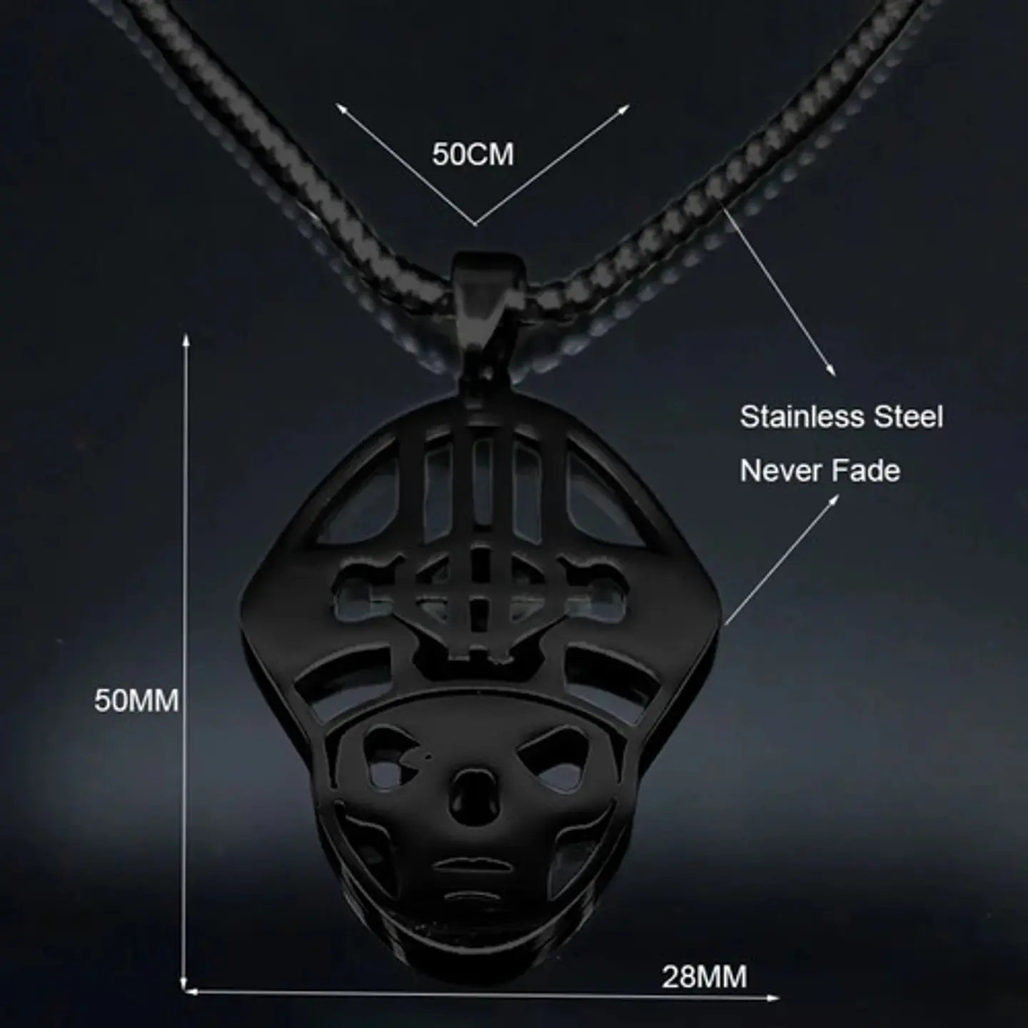Collar Para Hombre Mujer Dije Papa Emeritus Ghost Rock Acero 14