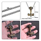 Collar Vikingo Thor Amuleto Nudo Color Oro Acero Para Hombre - Miniatura 2