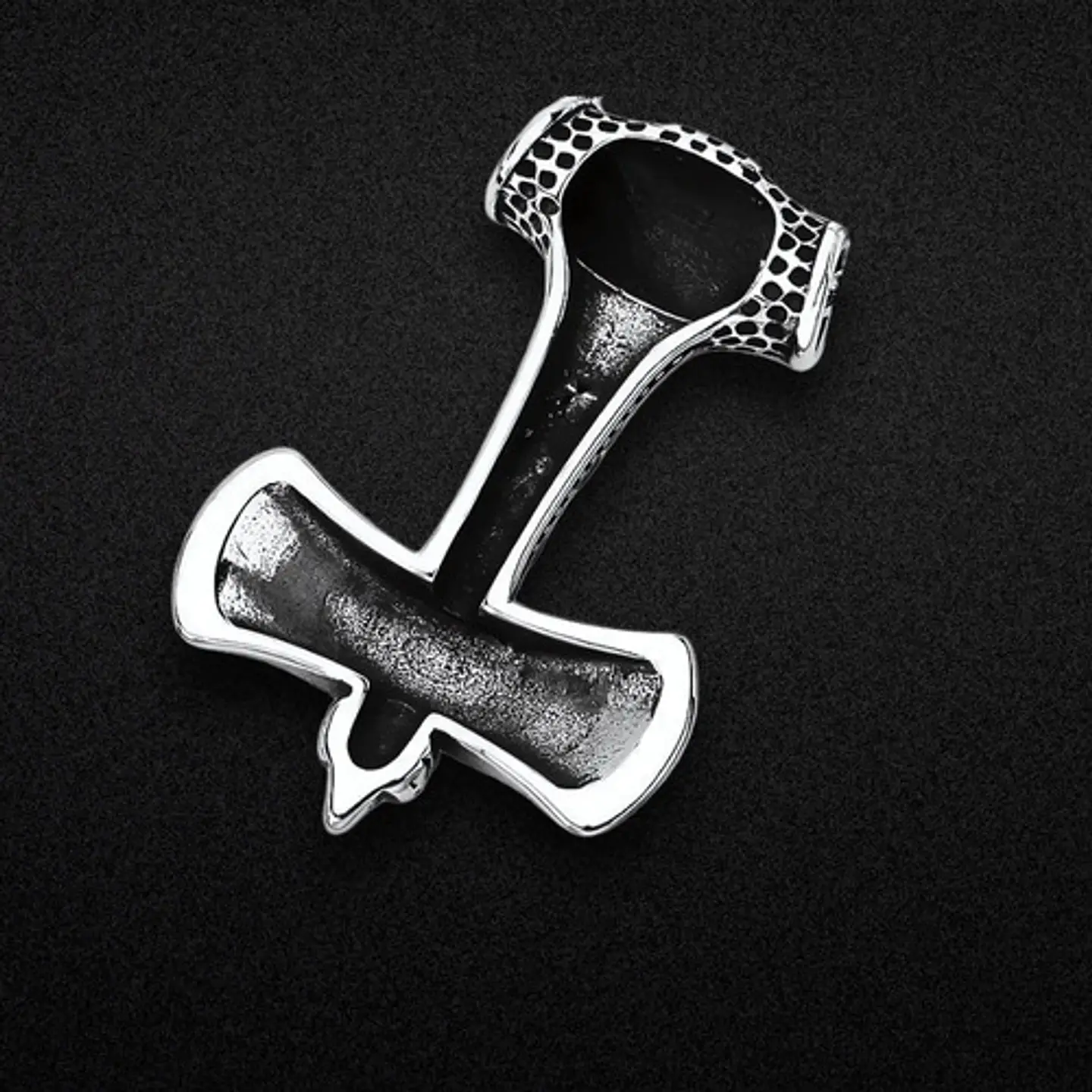 Collar Vikingo Thor Amuleto Nudo Color Oro Acero Para Hombre 6