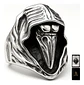 Anillo Acero Vikingo Color Plata Cuervo Nórdico Odin Hombre - Miniatura 1