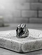 Anillo Acero Vikingo Color Plata Cuervo Nórdico Odin Hombre - Miniatura 3