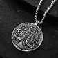Collar Dije Egipcio Anubis Egipto Acero Color Plata Hombre - Miniatura 8