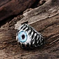 Anillo Argolla Gótico Calavera Dientes Mandíbula Ojo Hombre - Miniatura 6