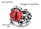 Anillo Ojo Del Mal Dragón Color Plata Gótico Hombre Y Mujer - Miniatura 2