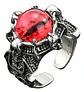 Anillo Ojo Del Mal Dragón Color Plata Gótico Hombre Y Mujer - Miniatura 14