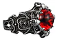 Anillo Ojo Del Mal Dragón Color Plata Gótico Hombre Y Mujer - Miniatura 15