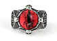 Anillo Ojo Del Mal Dragón Color Plata Gótico Hombre Y Mujer - Miniatura 16