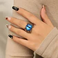 Anillo Ojo Del Mal Dragón Color Plata Gótico Hombre Y Mujer - Miniatura 21