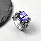 Anillo Ojo Del Mal Dragón Color Plata Gótico Hombre Y Mujer - Miniatura 27