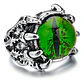 Anillo Ojo Del Mal Dragón Color Plata Gótico Hombre Y Mujer - Miniatura 37