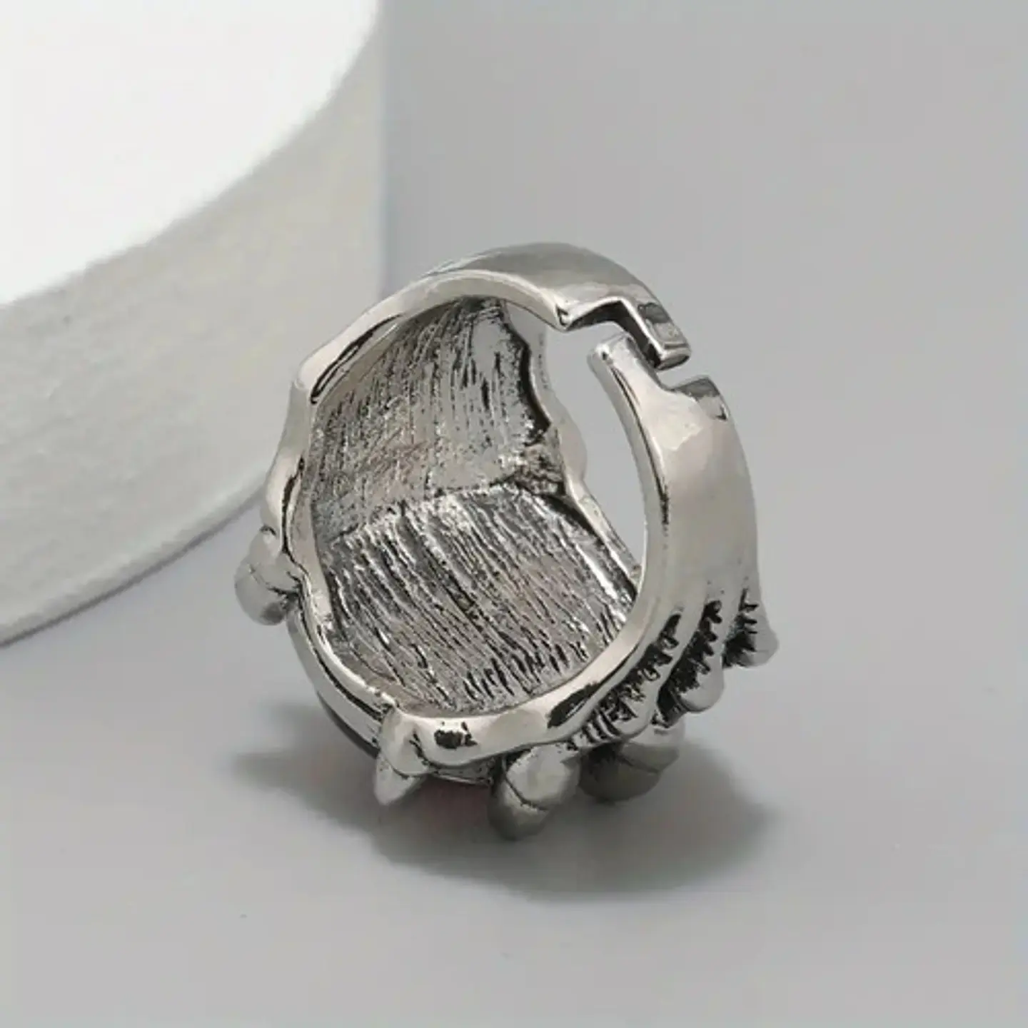 Anillo Ojo Del Mal Dragón Color Plata Gótico Hombre Y Mujer 38