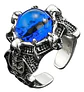 Anillo Ojo Del Mal Dragón Color Plata Gótico Hombre Y Mujer - Miniatura 41