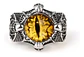 Anillo Ojo Del Mal Dragón Color Plata Gótico Hombre Y Mujer - Miniatura 46