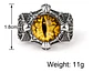 Anillo Ojo Del Mal Dragón Color Plata Gótico Hombre Y Mujer - Miniatura 47