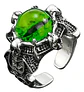 Anillo Ojo Del Mal Dragón Color Plata Gótico Hombre Y Mujer - Miniatura 50