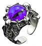 Anillo Ojo Del Mal Dragón Color Plata Gótico Hombre Y Mujer - Miniatura 52