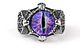Anillo Ojo Del Mal Dragón Color Plata Gótico Hombre Y Mujer - Miniatura 53
