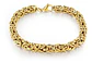 Pulsera De Acero Hip Hop Cadena 7 Mm Color Oro Para Hombre - Miniatura 1