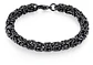 Pulsera De Acero Hip Hop Cadena 7 Mm Color Oro Para Hombre - Miniatura 9