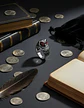Anillo Forma De Buho De Acero Color Plata Para Hombre Mujer - Miniatura 7